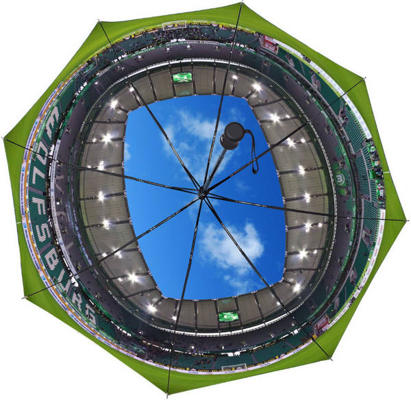 paraguas stadium personalizado para clubs de futbol