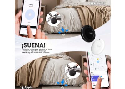 Localizador de objetos MiTag DUO: Función de alerta sonora.